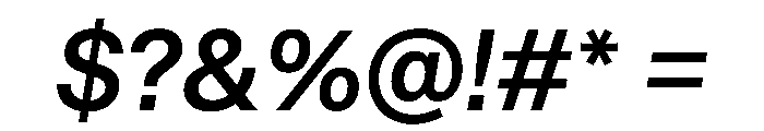 STKBureauSansCollection MediumItalic Instance Font OTHER CHARS