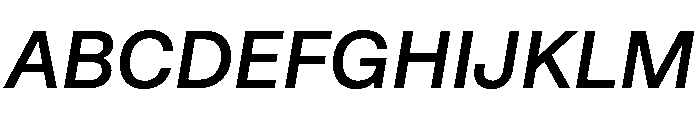 STKBureauSansCollection MediumItalic Instance Font UPPERCASE