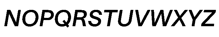 STKBureauSansCollection MediumItalic Instance Font UPPERCASE