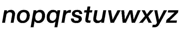 STKBureauSansCollection MediumItalic Instance Font LOWERCASE