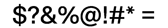 STKBureauSansCollection Regular Instance Font OTHER CHARS