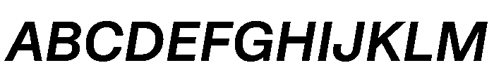 STKBureauSansCollection SemiBoldItalic Instance Font UPPERCASE
