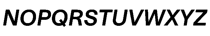 STKBureauSansCollection SemiBoldItalic Instance Font UPPERCASE
