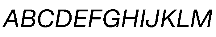 STKBureauSansComplete BookItalic Instance Font UPPERCASE
