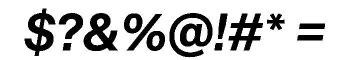 STKBureauSansComplete SemiBoldItalic Instance Font OTHER CHARS
