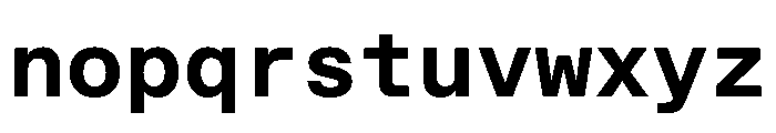 STKBureauSansMono Bold Font LOWERCASE