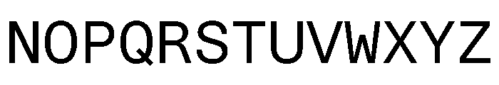 STKBureauSansMono Book Font UPPERCASE