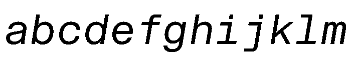 STKBureauSansMono BookItalic FONT