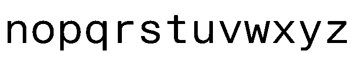 STKBureauSansMono Book Font LOWERCASE