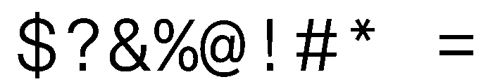 STKBureauSansMono Light Font OTHER CHARS