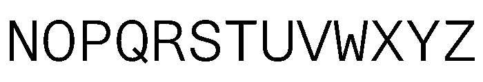 STKBureauSansMono Light Font UPPERCASE