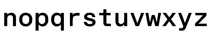 STKBureauSansMono Medium Font LOWERCASE