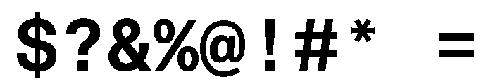 STKBureauSansMono SemiBold Font OTHER CHARS