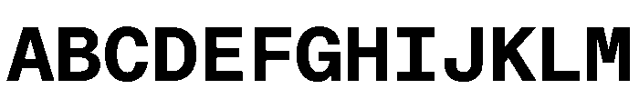 STKBureauSansMonoComplete Bold Instance Font UPPERCASE