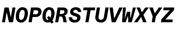 STKBureauSansMonoComplete BoldItalic Instance Font UPPERCASE