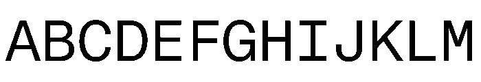 STKBureauSansMonoComplete Book Instance Font UPPERCASE