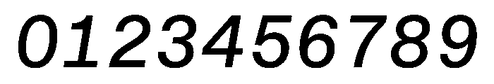 STKBureauSansMonoComplete Italic Instance Font OTHER CHARS