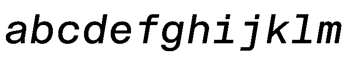 STKBureauSansMonoComplete Italic Instance FONT
