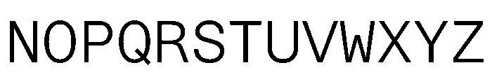 STKBureauSansMonoComplete Light Instance Font UPPERCASE
