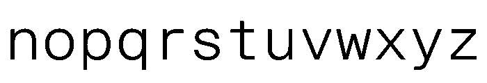 STKBureauSansMonoComplete Light Instance Font LOWERCASE