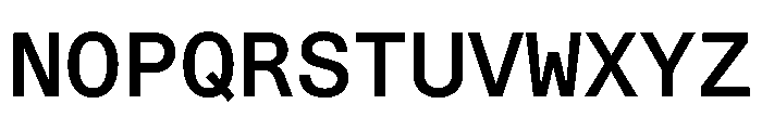 STKBureauSansMonoComplete Medium Instance Font UPPERCASE