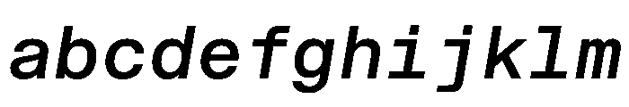 STKBureauSansMonoComplete MediumItalic Instance FONT