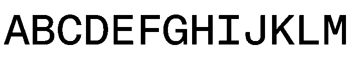 STKBureauSansMonoComplete Regular Instance Font UPPERCASE