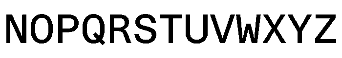 STKBureauSansMonoComplete Regular Instance Font UPPERCASE