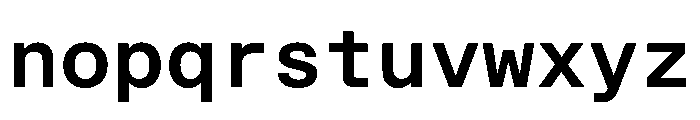 STKBureauSansMonoComplete SemiBold Instance Font LOWERCASE