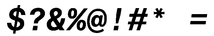 STKBureauSansMonoComplete SemiBoldItalic Instance Font OTHER CHARS