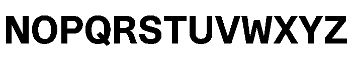 STKBureauSansSemiMono Bold Font UPPERCASE