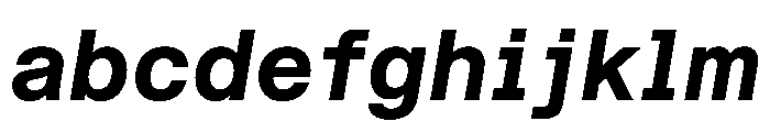 STKBureauSansSemiMono BoldItalic FONT