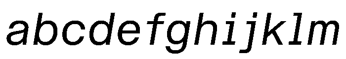 STKBureauSansSemiMono BookItalic FONT