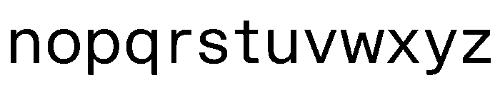 STKBureauSansSemiMono Book Font LOWERCASE