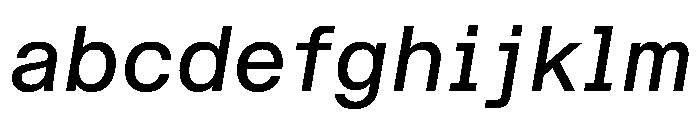 STKBureauSansSemiMono Italic FONT