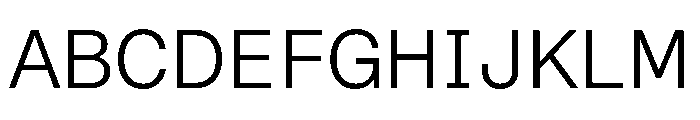 STKBureauSansSemiMono Light Font UPPERCASE