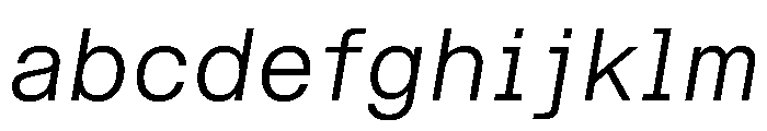 STKBureauSansSemiMono LightItalic FONT