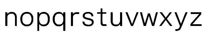 STKBureauSansSemiMono Light Font LOWERCASE