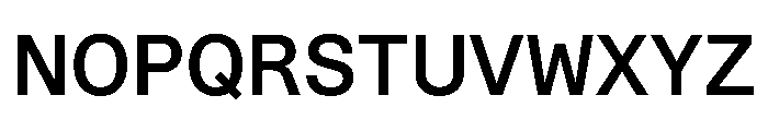 STKBureauSansSemiMono Medium Font UPPERCASE