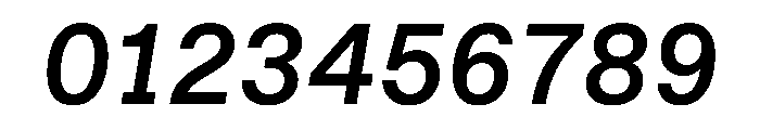 STKBureauSansSemiMono MediumItalic Font OTHER CHARS