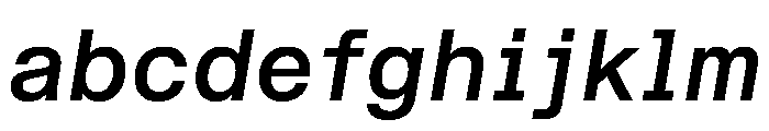 STKBureauSansSemiMono MediumItalic FONT