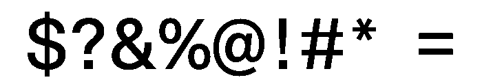 STKBureauSansSemiMono Regular Font OTHER CHARS