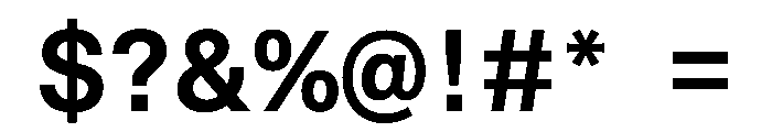 STKBureauSansSemiMono SemiBold Font OTHER CHARS