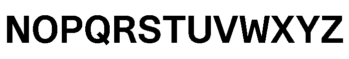 STKBureauSansSemiMono SemiBold Font UPPERCASE