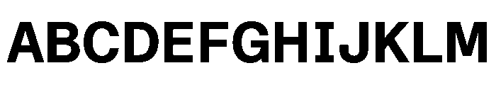 STKBureauSansSemiMonoComplete Bold Instance Font UPPERCASE