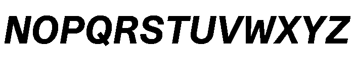 STKBureauSansSemiMonoComplete BoldItalic Instance Font UPPERCASE