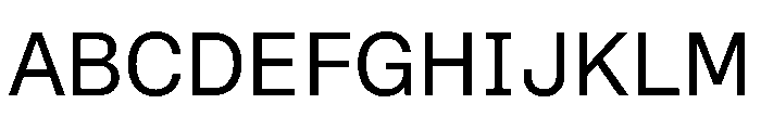 STKBureauSansSemiMonoComplete Book Instance Font UPPERCASE