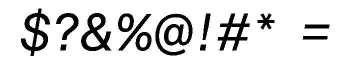 STKBureauSansSemiMonoComplete BookItalic Instance Font OTHER CHARS