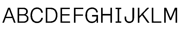 STKBureauSansSemiMonoComplete Light Instance Font UPPERCASE