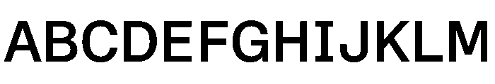 STKBureauSansSemiMonoComplete Medium Instance Font UPPERCASE